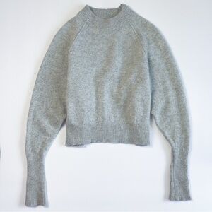 Babaton Aritzia 100% Cashmere Gray Crewneck Sweater XXS